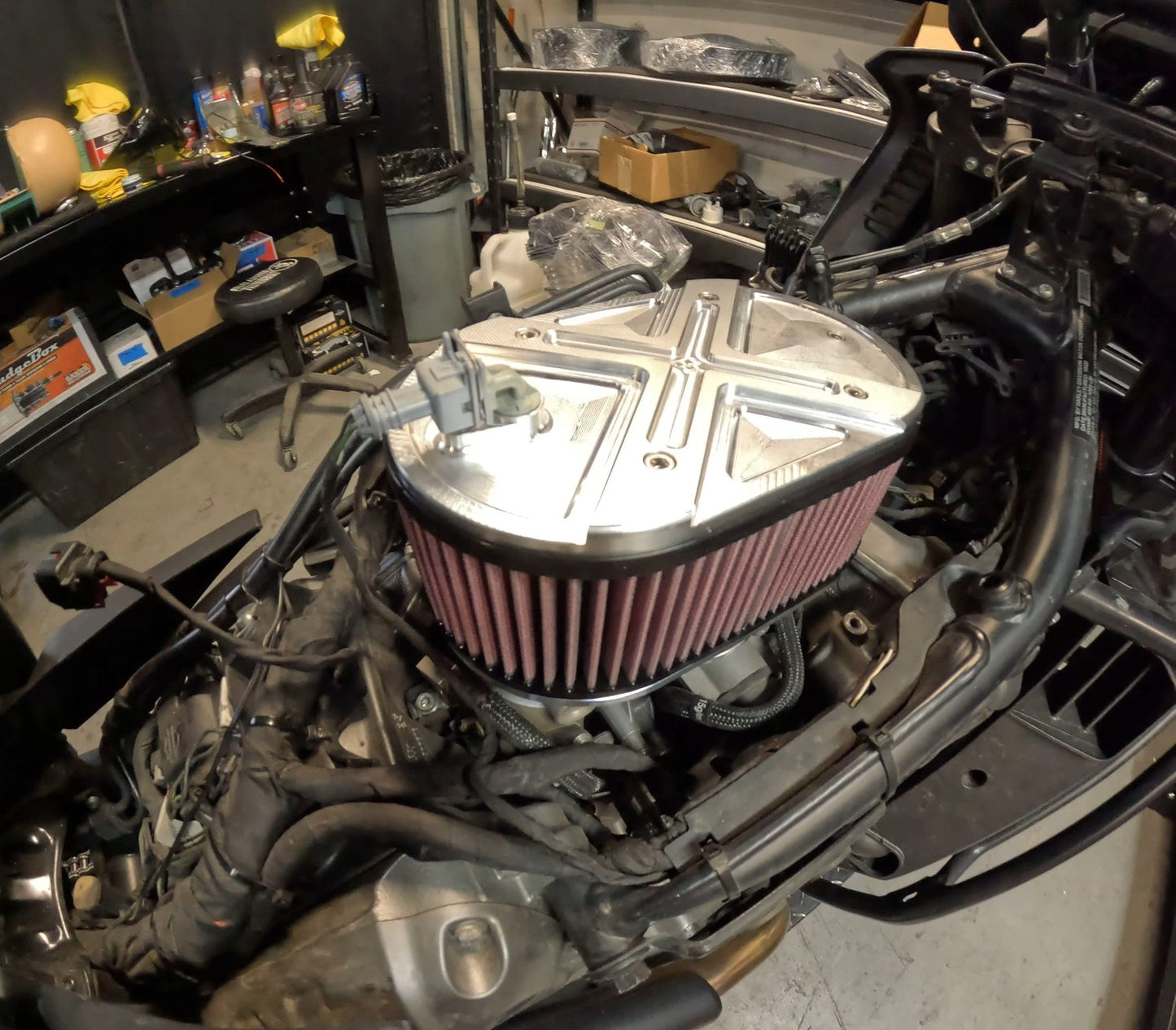 FXR DIVISION / TPJ CONCEPTS HI-FLOW PERFORMANCE AIR CLEANER FOR PAN AMERICA AND 2022 AND LATER SPORTSTER S AND NIGHTSTER