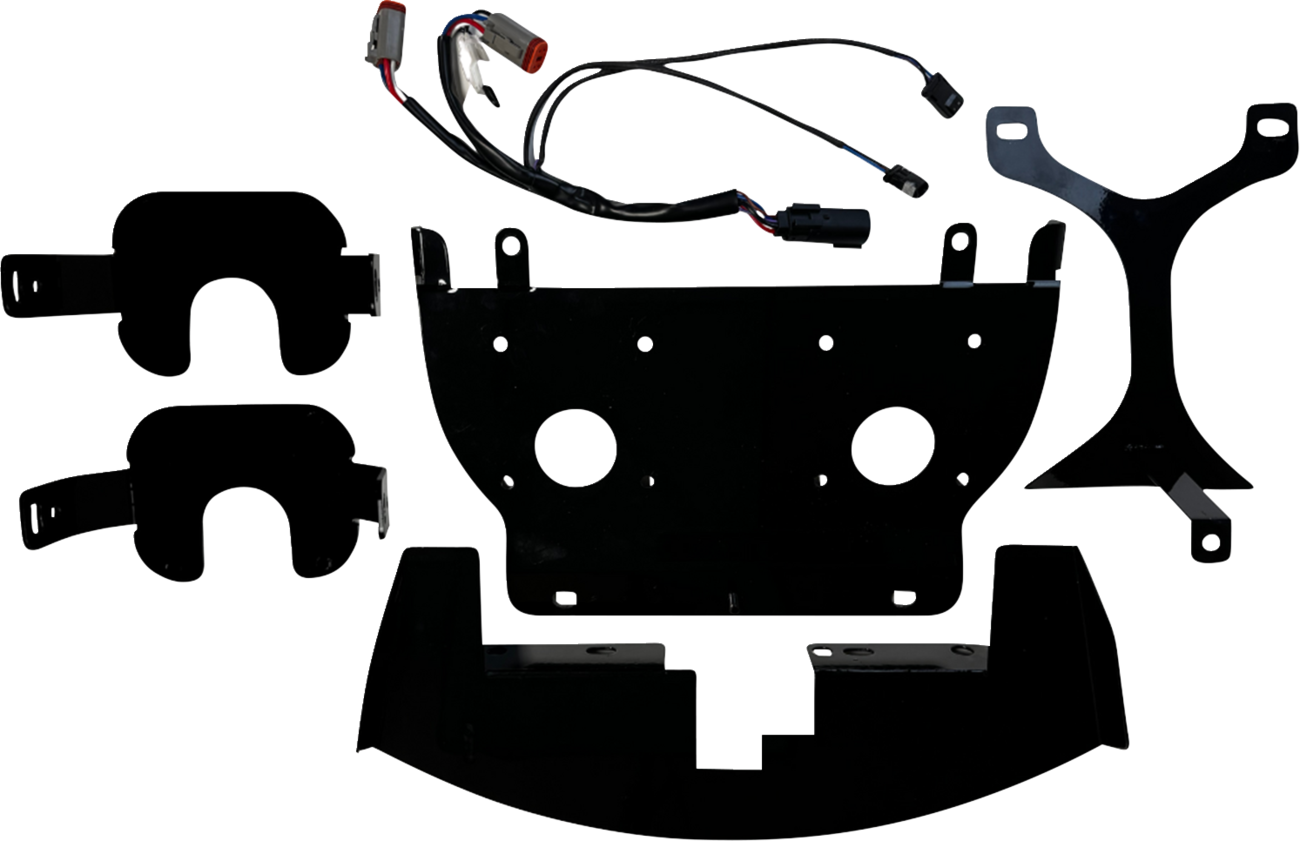 CUSTOM DYNAMICS Shark Demon® 2 Headlight Light - w/ Speed Plates SD2-23-RG-WW