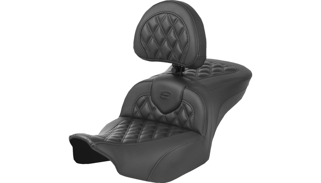 Saddlemen Heated Road Sofa Seat for Harley-Davidson Touring Models