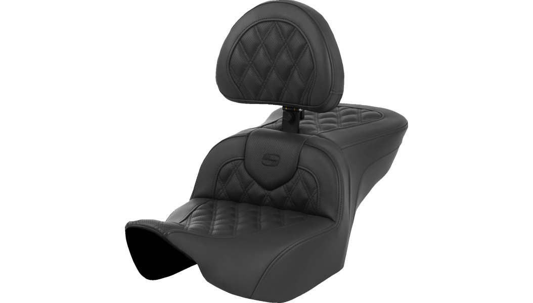 Saddlemen Heated Road Sofa Seat for Harley-Davidson Touring Models