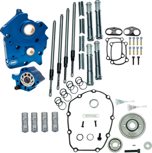 S&S CYCLE Cam Chest Kit without Cams - Gear Drive - Oil Cooled - Chrome Pushrods - M8 310-1259