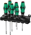 Wera Tools Kraftform Plus Lasertip Screwdriver Set w/ Rack, 6 Pieces