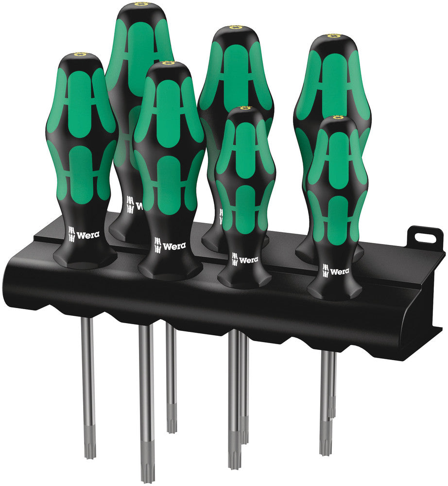 Wera Tools Kraftform Plus TORX® HF Screwdriver Set w/ Rack, 7 Pieces