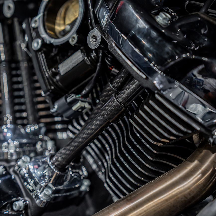 SlyFox Carbon Fiber Pushrod Covers for M8 Models