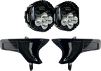 CUSTOM DYNAMICS Shark Demon® 2 Headlight Light - w/ Speed Plates SD2-23-RG-WW