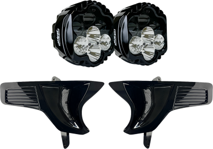 CUSTOM DYNAMICS Shark Demon® 2 Headlight Light - w/ Speed Plates SD2-23-RG-WW