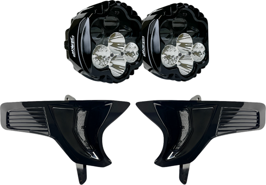 CUSTOM DYNAMICS Shark Demon® 2 Headlight Light - w/ Speed Plates SD2-23-RG-WW