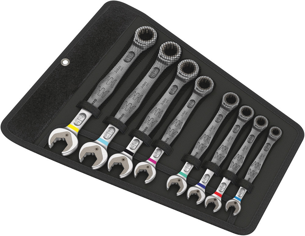 Wera Tools Joker Ratcheting Combination Wrenches Set, Imperial, 8 Pieces