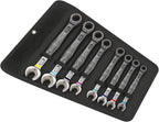 Wera Tools Joker Ratcheting Combination Wrenches Set, Imperial, 8 Pieces