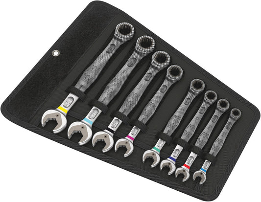 Wera Tools Joker Ratcheting Combination Wrenches Set, Imperial, 8 Pieces