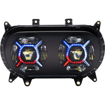 CUSTOM DYNAMICS Double-X LED Headlight for Road Glide Models