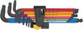 Wera Tools Hex-Plus Multicolour L-Key Set, Imperial, 9 pieces