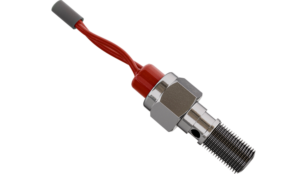 Goodridge Brake Light Banjo Bolt with Pressure Switch for Dyna Models