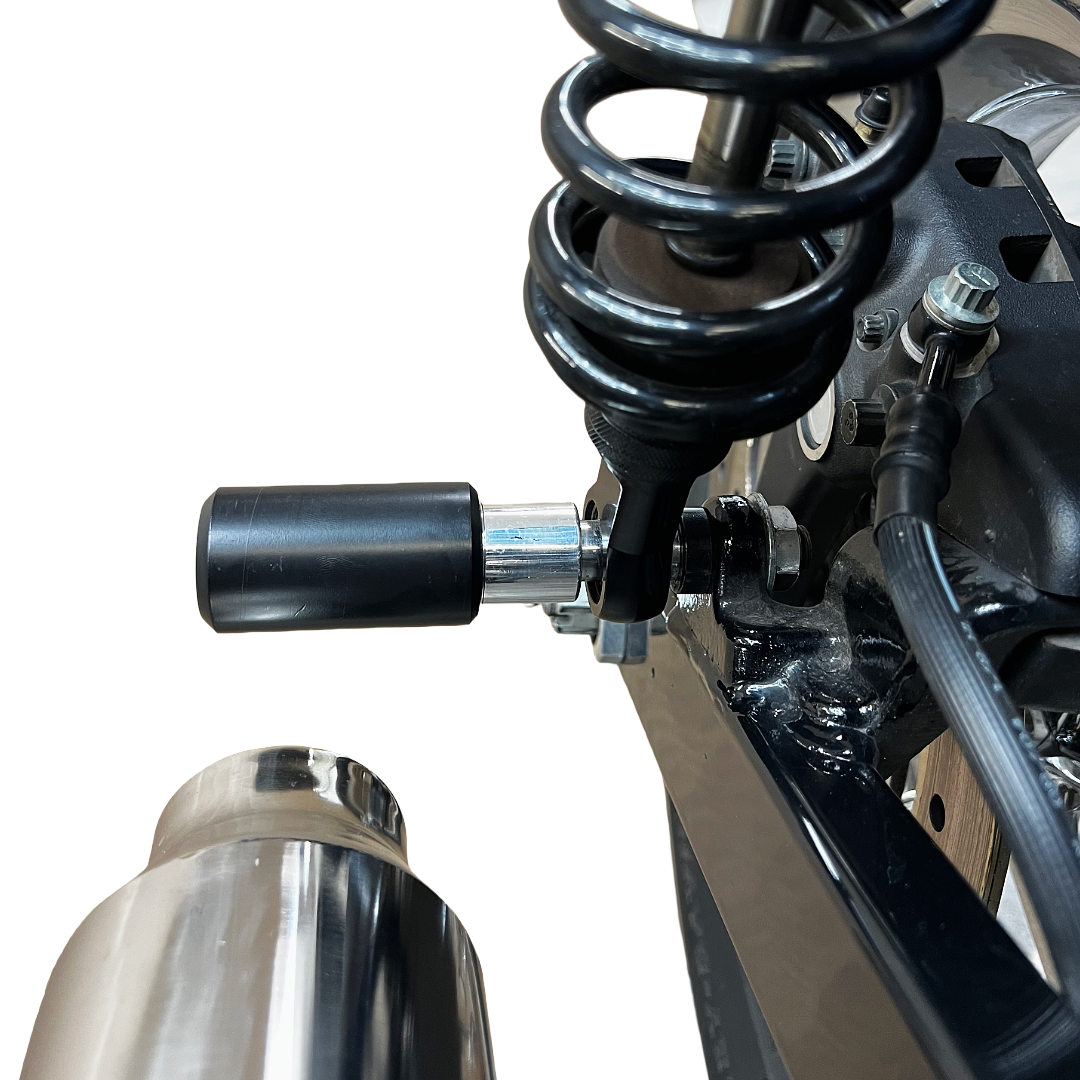 Kruesi Originals Bottom Mount Shock Sliders for 2000–2017 Dyna