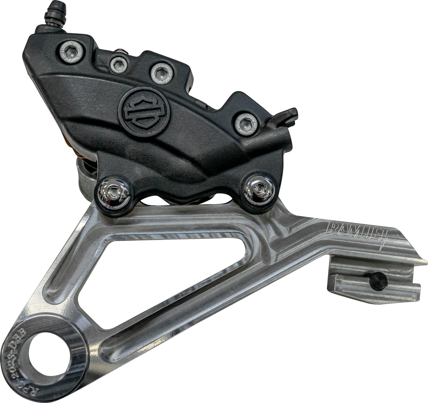 Ramjet Racing Brembo Rear Caliper Bracket for Dyna Models