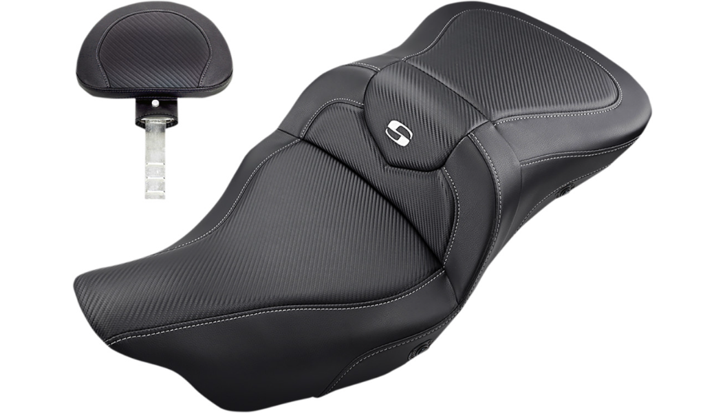 Saddlemen Heated Road Sofa Seat for Harley-Davidson Touring Models