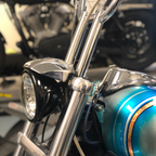 Kruesi Originals Headlight Relocation Kit in Chrome
