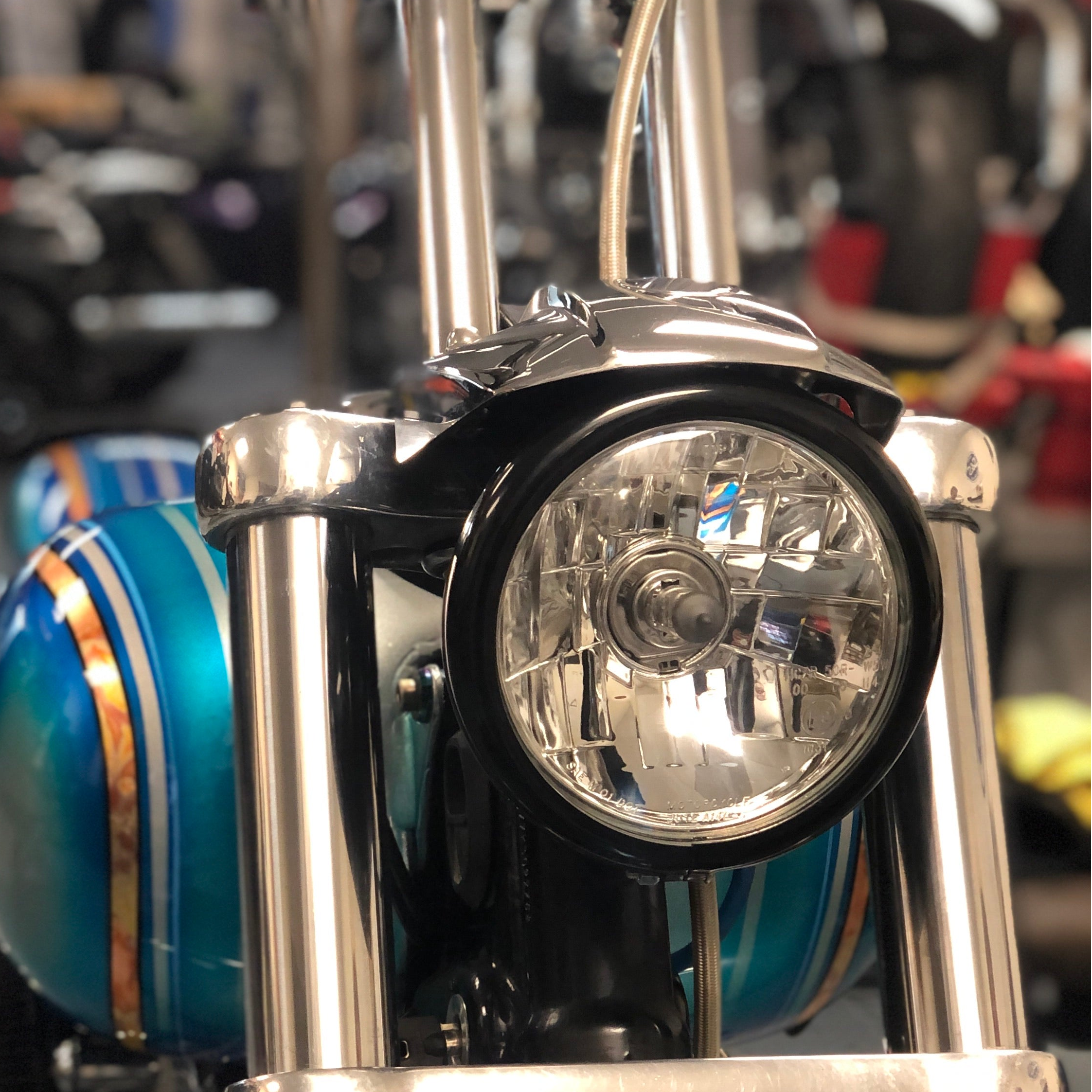 Kruesi Originals Headlight Relocation Kit in Chrome