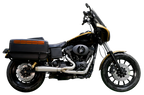 Trask Assault 2 Into 1 in Raw Stainless on a Dyna