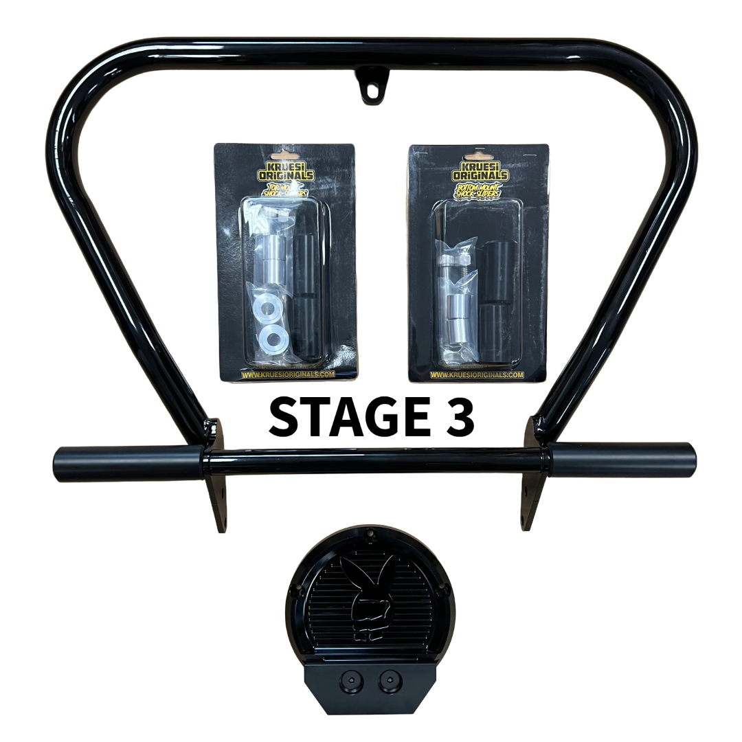 Dyna K Bar, K Slider, Derby Cover Slider, and Top and Bottom Shock Sliders.