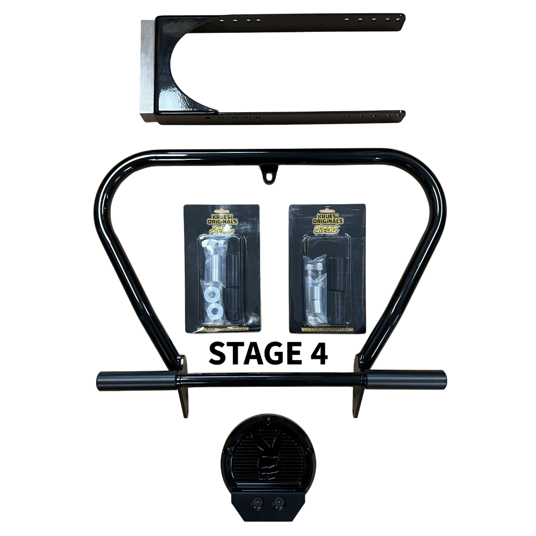 Dyna K Bar, K Slider, Derby Cover Slider, Top and Bottom Shock Sliders, and Subframe.
