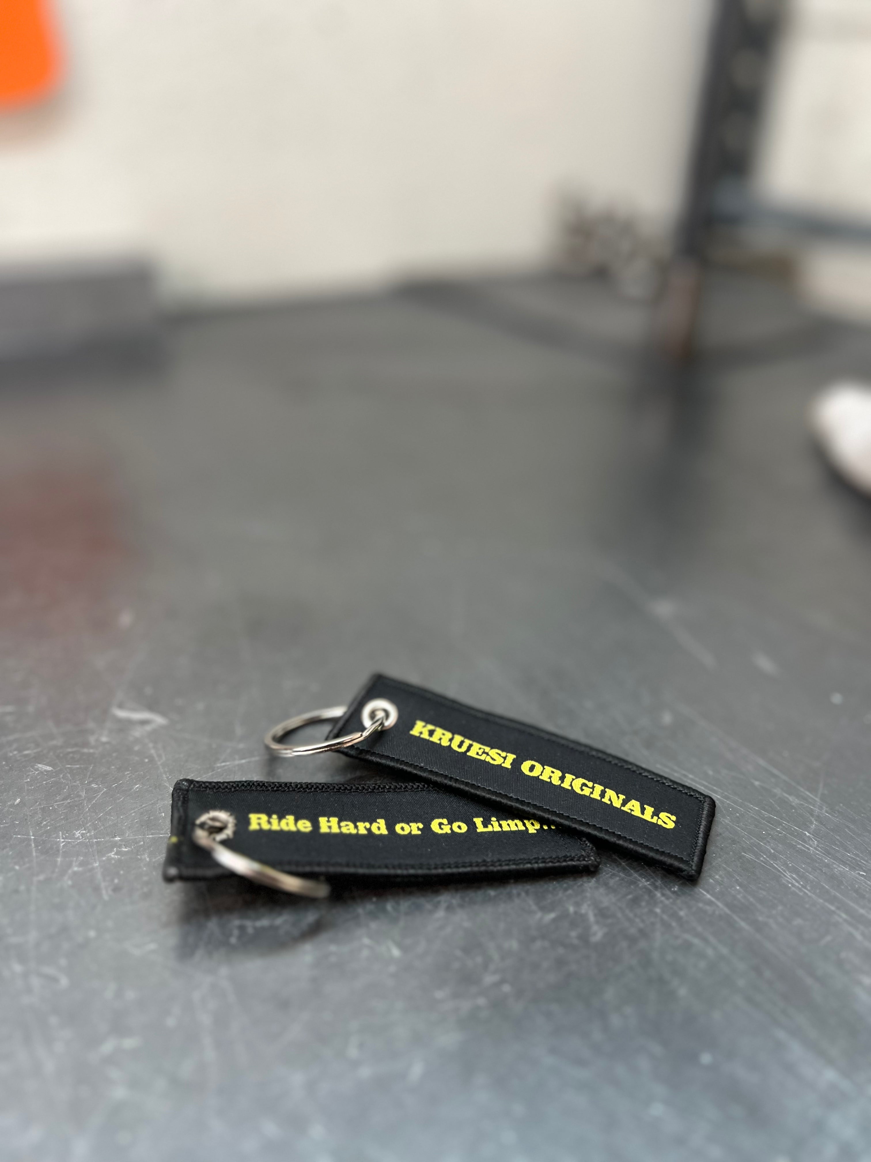 “Ride Hard or Go Limp” Key Tags
