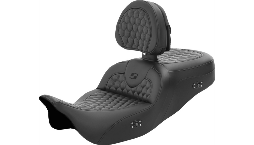 Saddlemen Heated Road Sofa Seat for Harley-Davidson Touring Models