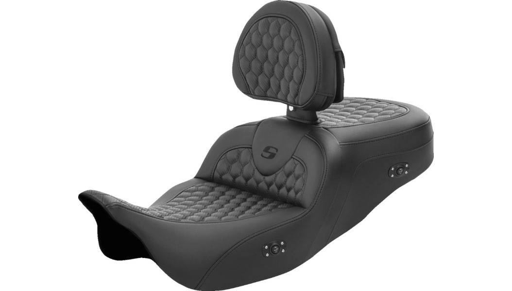 Saddlemen Heated Road Sofa Seat for Harley-Davidson Touring Models