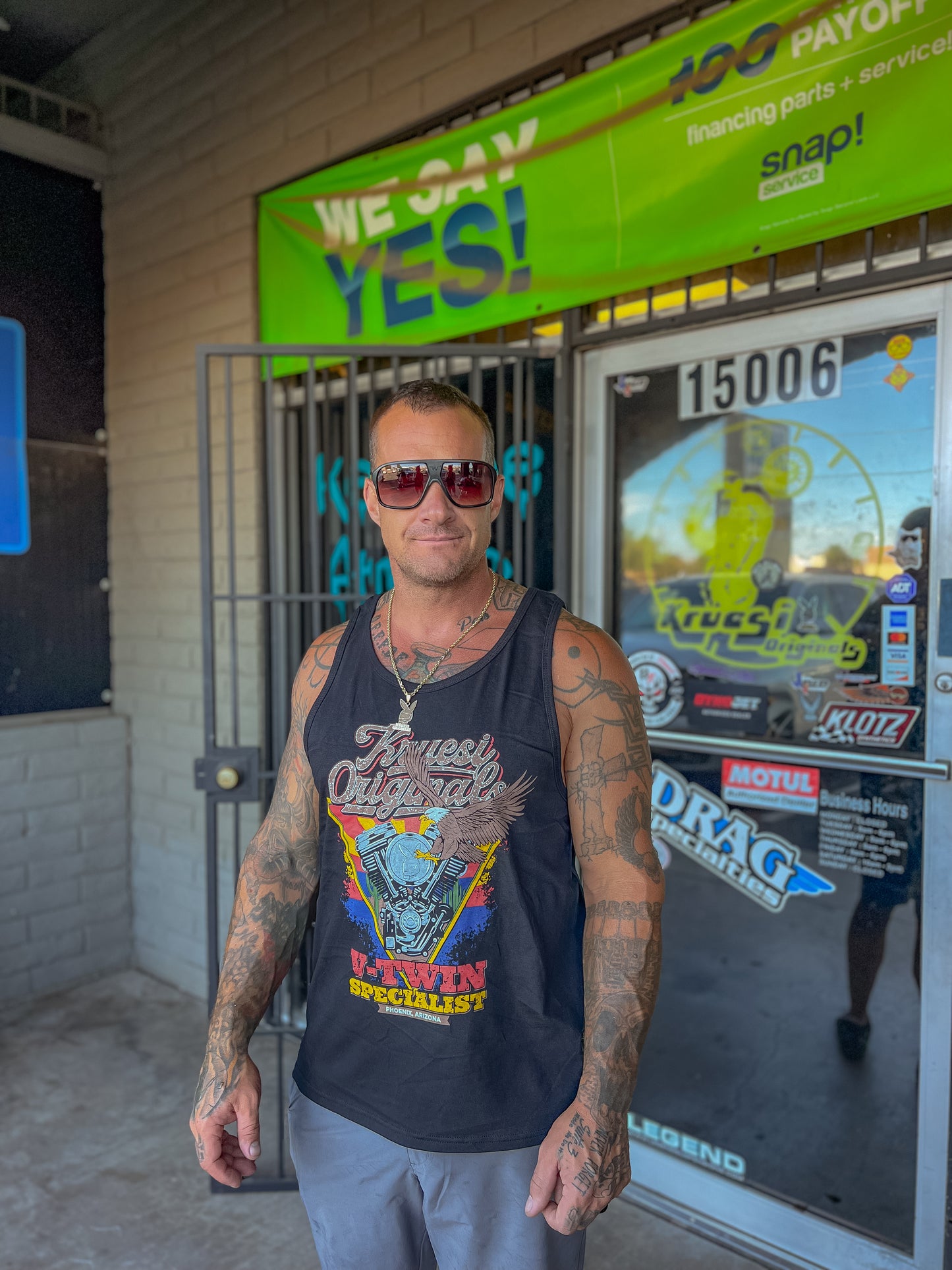 Kruesi Originals “V-Twin Eagle” Tank Top