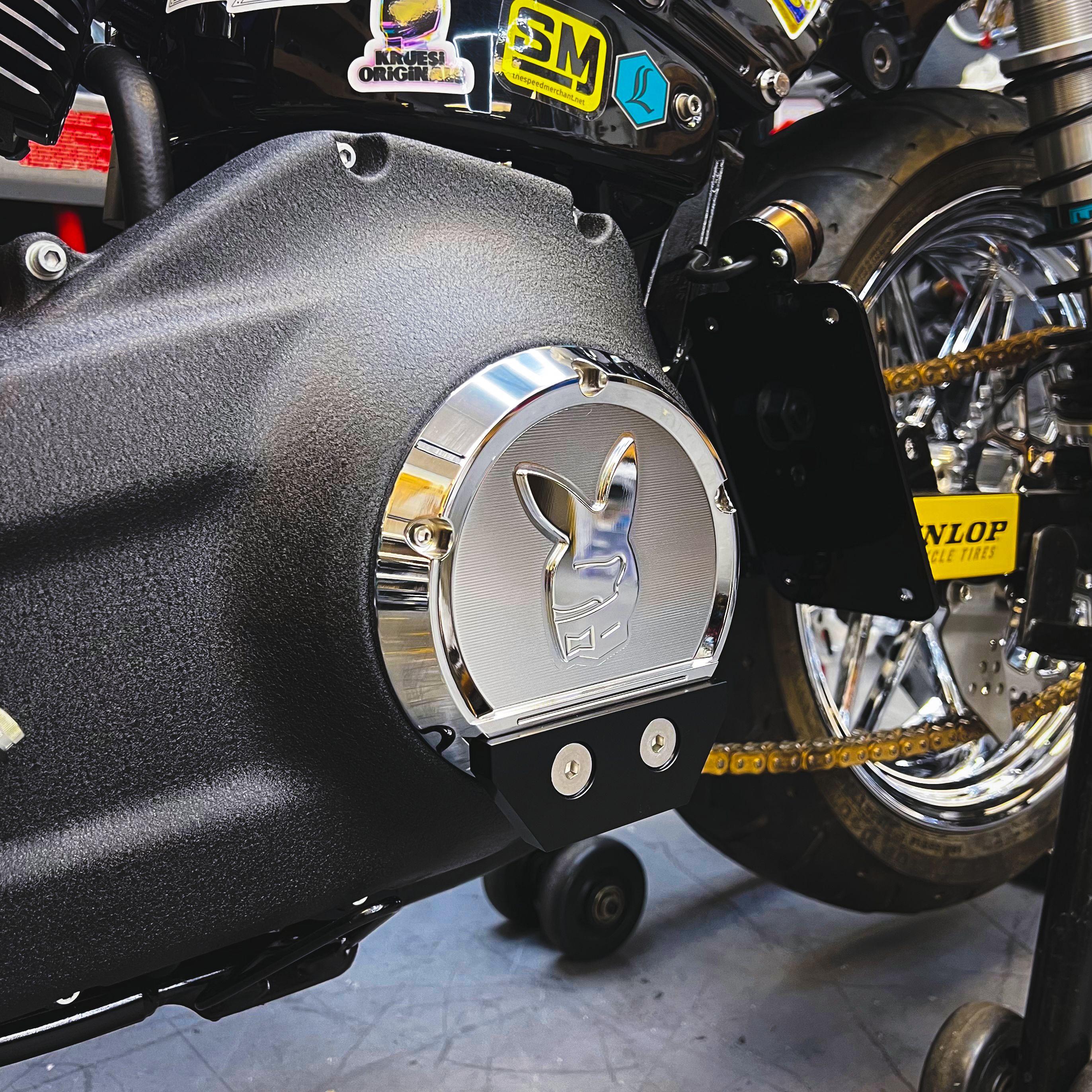 Kruesi Originals Slider Derby Cover for M8 Softail Models