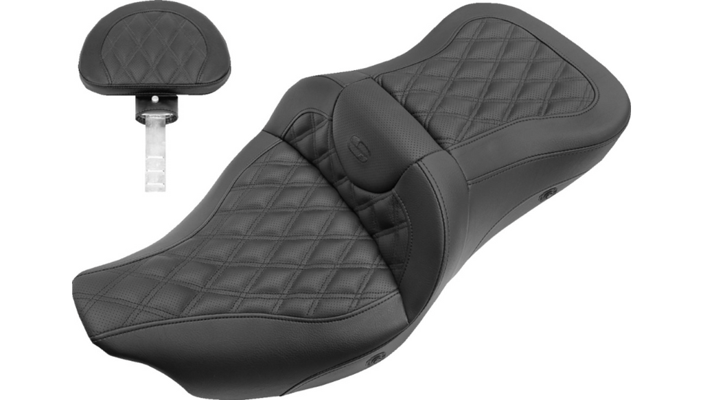 Saddlemen Heated Road Sofa Seat for Harley-Davidson Touring Models