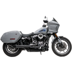 Black Assault 2 Into 1 Exhaust on M8 Softail