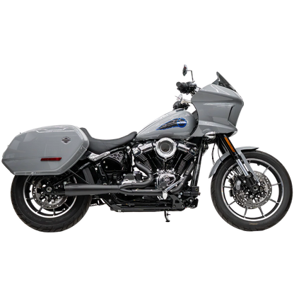 Black Assault 2 Into 1 Exhaust on M8 Softail