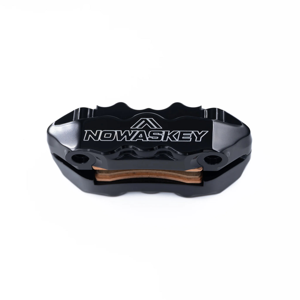 Black Nowaskey 6 Piston Caliper Front View