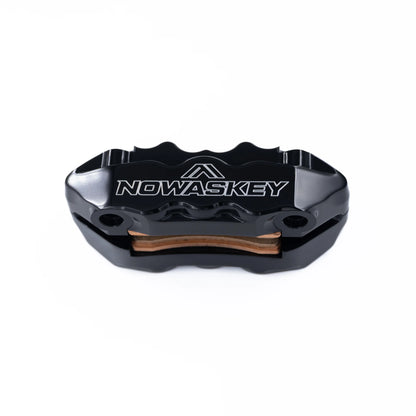 Black Nowaskey 6 Piston Caliper Front View