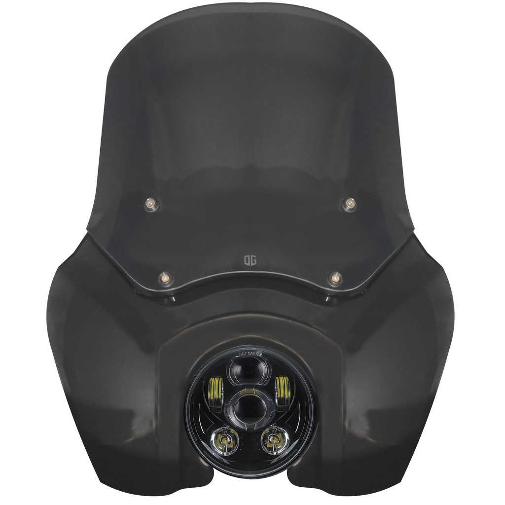 OG T-Sport Fairing kit for Harley-Davidson with OG LED Projector Headlight Daymaker conversion Black