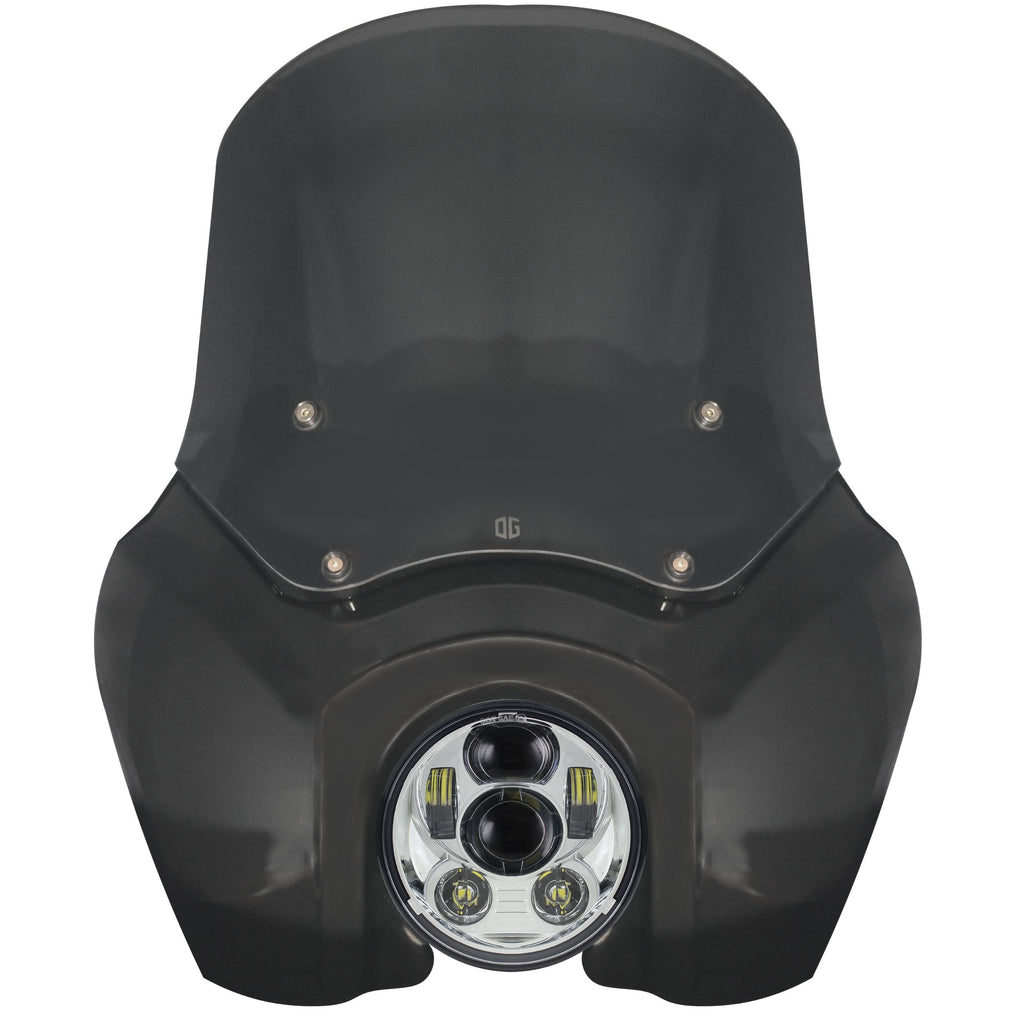 OG T-Sport Fairing kit for Harley-Davidson with OG LED Projector Headlight Daymaker conversion Chrome