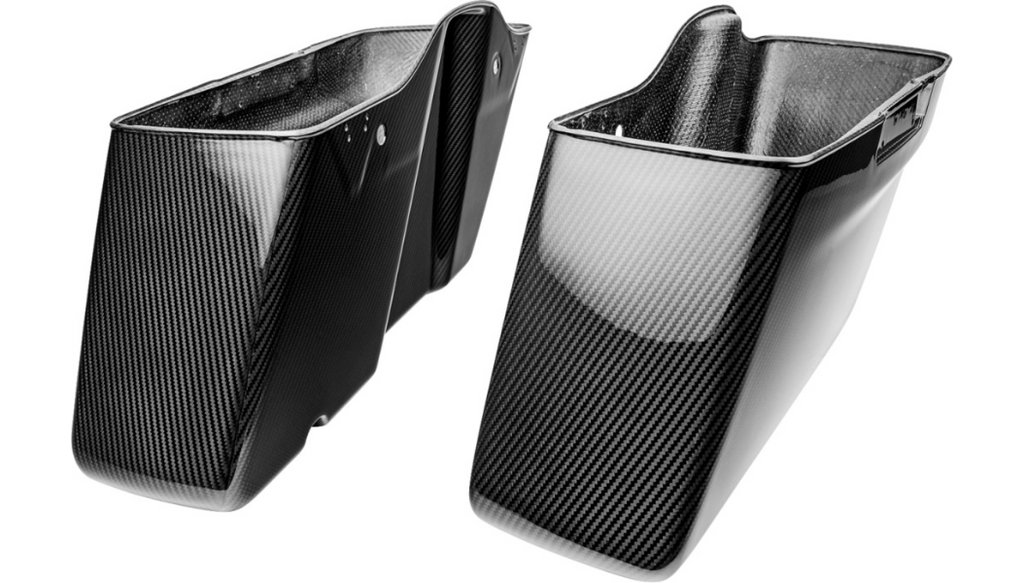 SlyFox Carbon Fiber Saddlebag Bottoms for 2014+ Touring Models