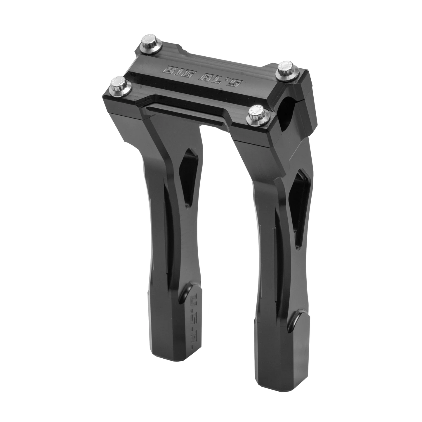 Big Al's Cycles Stella Clamp Risers in Black Anodize Finish