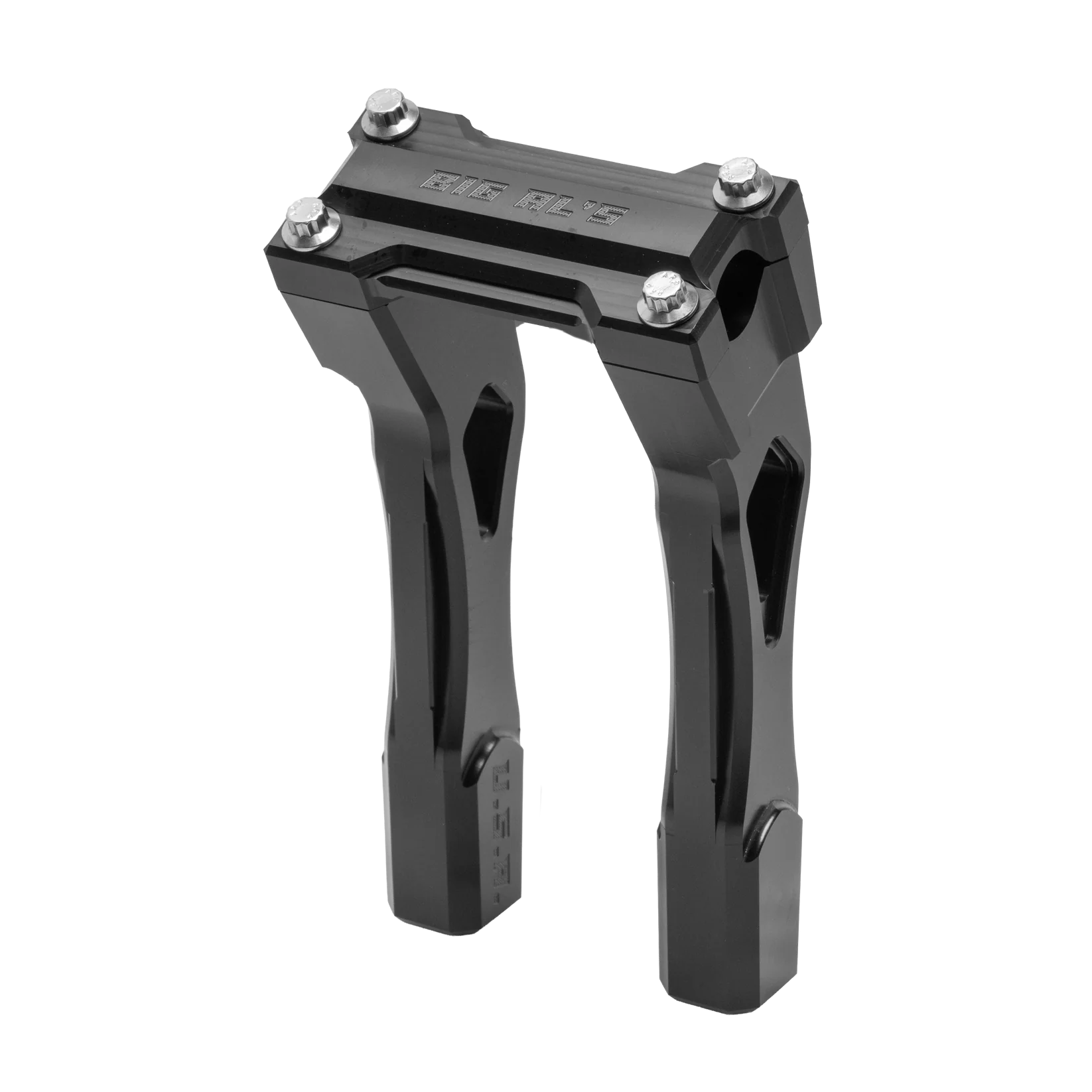 Big Al's Cycles Stella Clamp Risers in Black Anodize Finish
