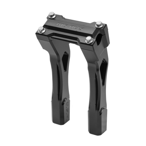 Big Al's Cycles Stella Clamp Risers in Black Anodize Finish