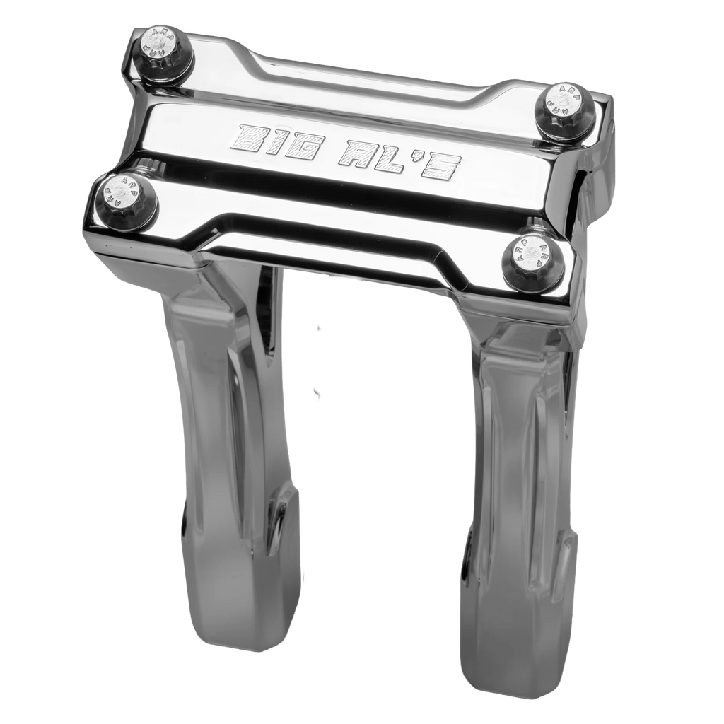 Big Al's Cycles Stella Clamp Risers in Chrome