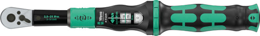 Wera Tools Click-Torque Lock Torque Wrench, 1/4" Drive,  2.5-25 Nm