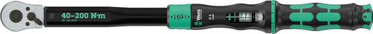 Wera Tools Click-Torque Lock Torque Wrench, 1/2" Drive, 40-200 Nm