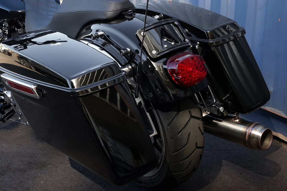 FXR Division Rear Sport Fender showing increased clearance on Harley-Davidson Touring models