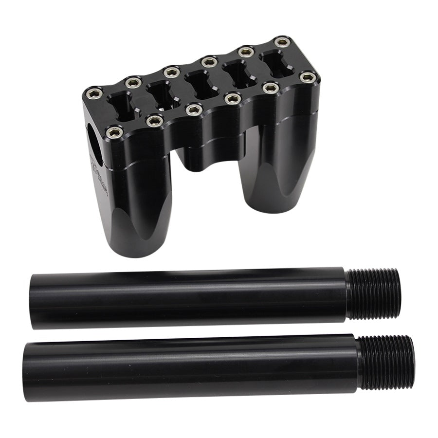 TC Bros Black Anodized Straight Pro Series Modular Riser for Harley-Davidson RH975 Nightster