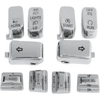Drag Specialties Gold & Chrome Switch Cap Kits