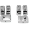 Drag Specialties Gold & Chrome Switch Cap Kits