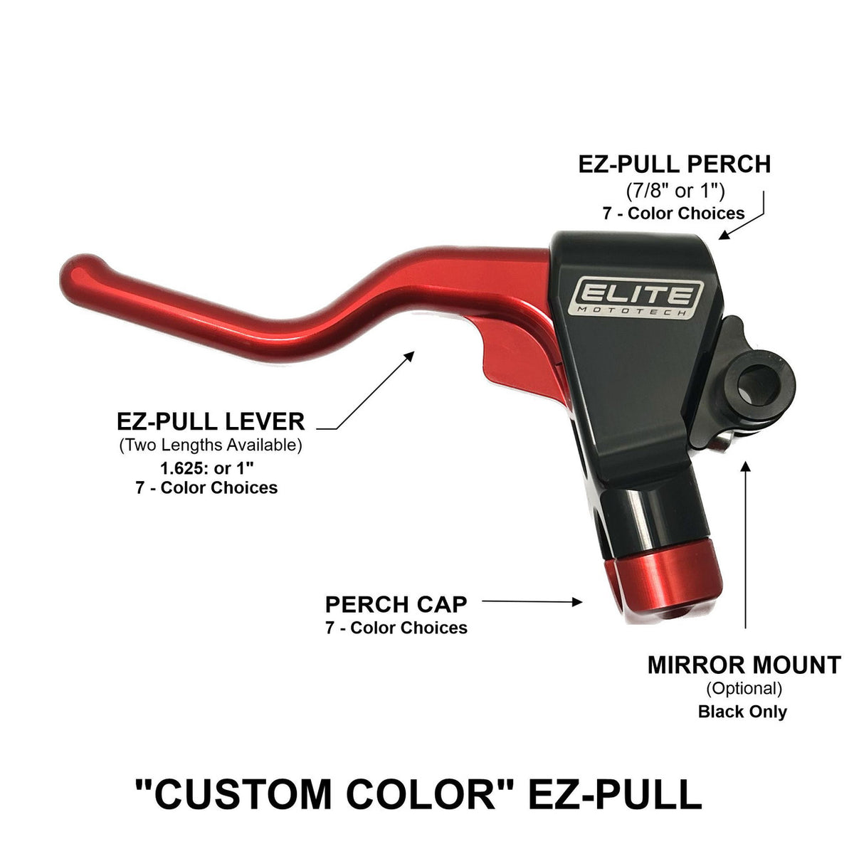 Elite Mototech HD "EZPull" Clutch Lever (Clutch perch & Lever only)