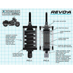 Legend Suspension REVO-A Adjustable Rear Shock for Twin Cam Softails
